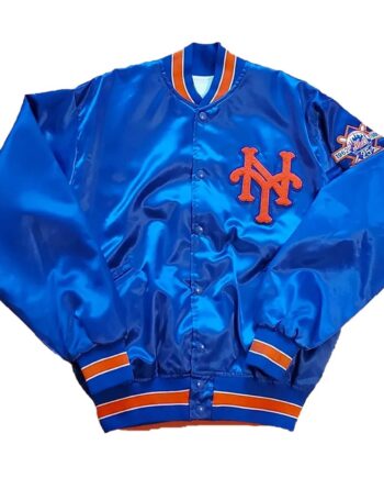 80s NY Mets 25th Anniversary Royal Jacket - Modajacket
