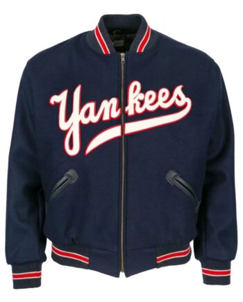 NY Yankees 1947 Navy Blue Varsity Jacket - Modajacket