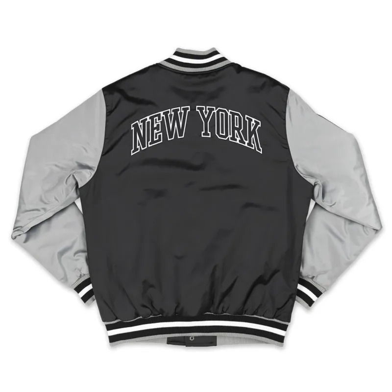 NY Yankees Black and Gray Jacket 2 NY Yankees Black and Gray Jacket
