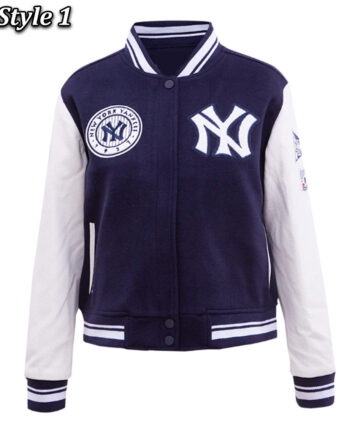Retro Classic Rib New York Yankees Varsity Jacket - Modajacket