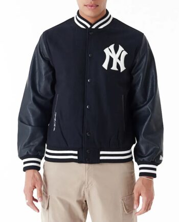 2009 NY Yankees World Series Black Varsity Jacket - Modajacket