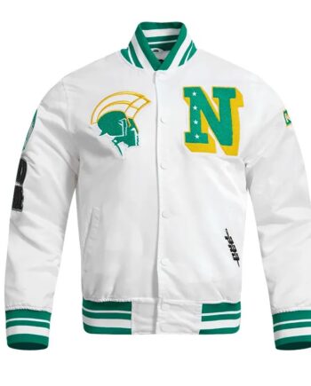 Norfolk State University Classic Rib Satin Jacket - Modajacket
