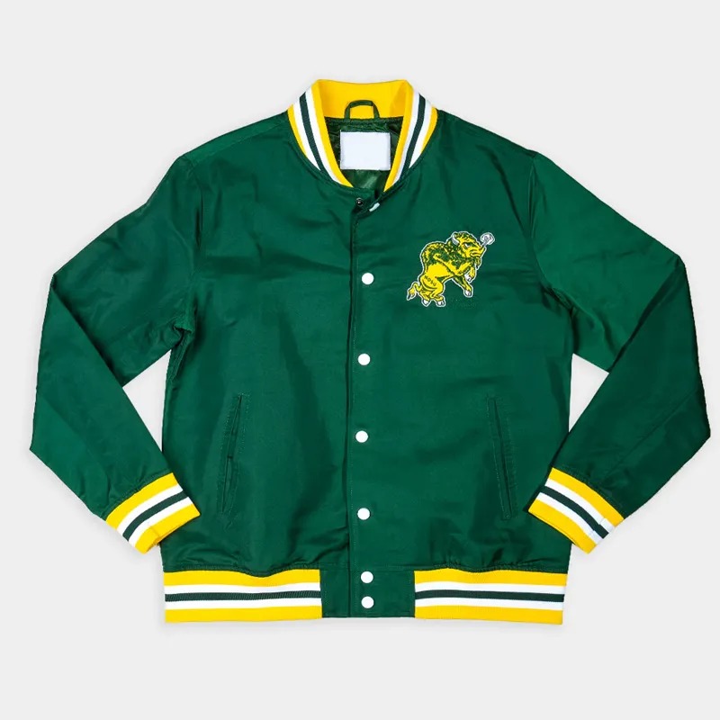North Dakota State Bison Retro NDSU Bomber Jacket 1 North Dakota State Bison Retro NDSU Bomber Jacket - Modajacket