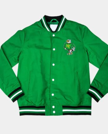 North Texas Mean Green Retro Bomber Jacket - Modajacket