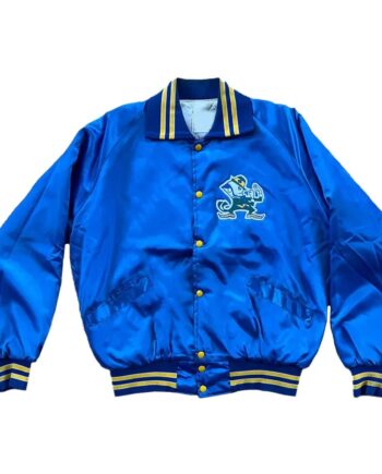 Notre Dame Fighting Irish Royal Blue Varsity Jacket - Modajacket