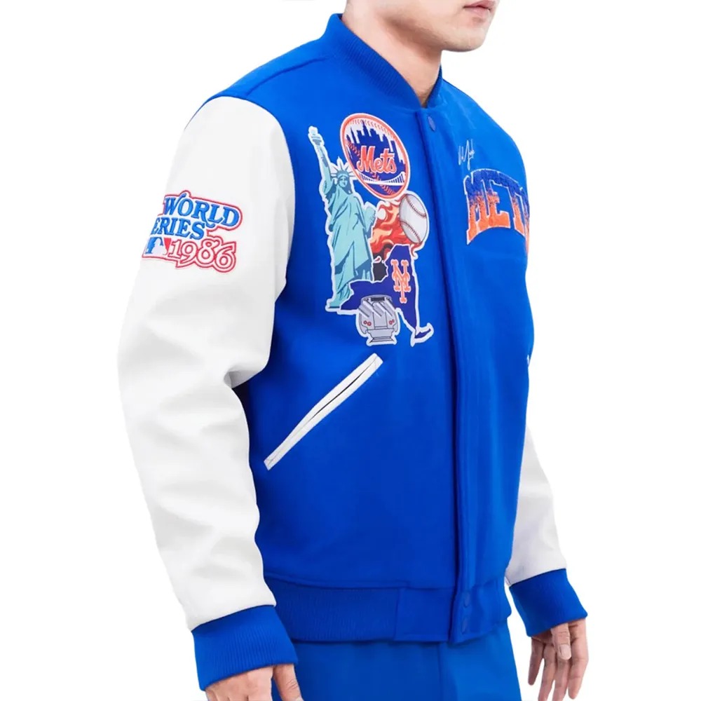 NY Mets Home Town Varsity Jacket 3 NY Mets Home Town Varsity Jacket
