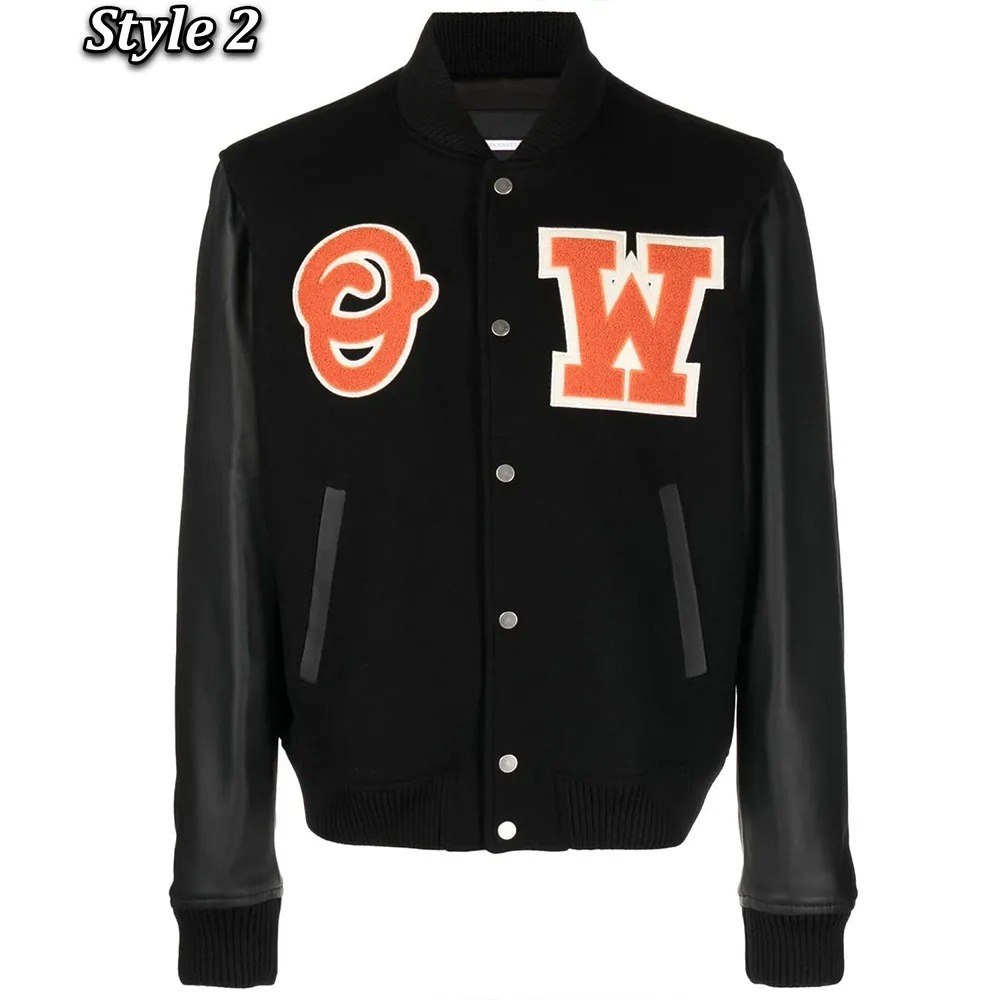 Off-White Varsity Logo-Patch Jacket 2 Off-White Varsity Logo-Patch Jacket