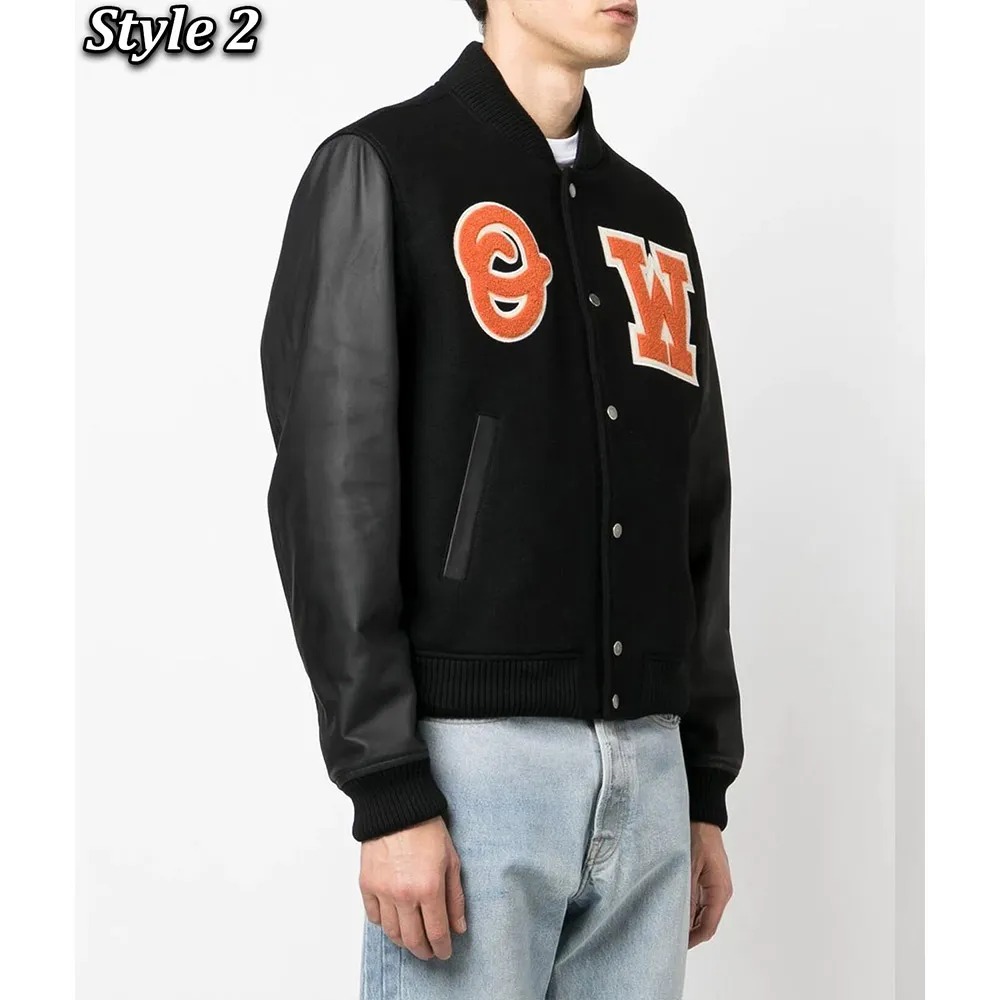 Off-White Varsity Logo-Patch Jacket 6 Off-White Varsity Logo-Patch Jacket