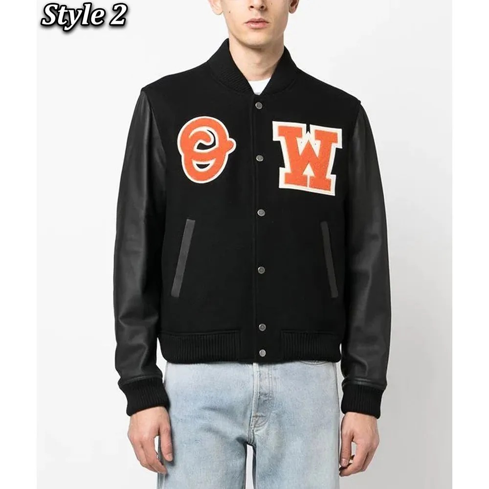 Off-White Varsity Logo-Patch Jacket 4 Off-White Varsity Logo-Patch Jacket