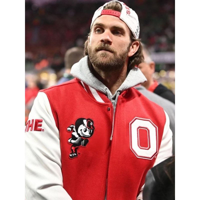 Ohio State Bryce Harper Varsity Jacket 3 Ohio State Bryce Harper Varsity Jacket