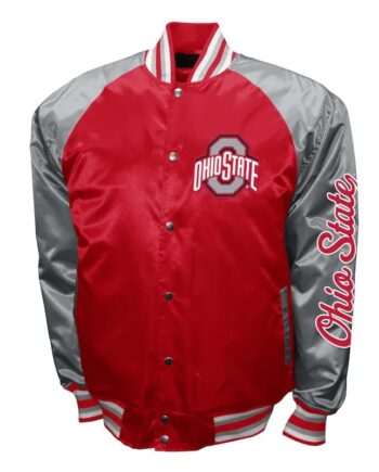 Ohio State Buckeyes The Game Scarlet Satin Jacket - Modajacket