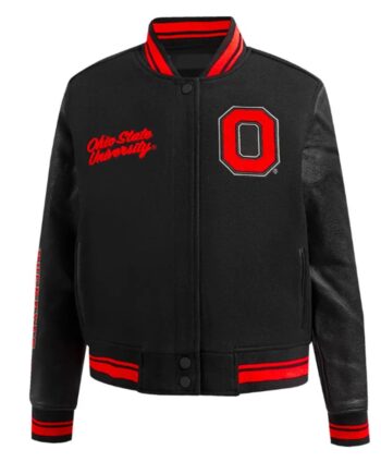 Classic Ohio State University Varsity Jacket - Modajacket