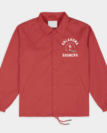Oklahoma Sooners Football Retro Helmet Coaches Jacket - Modajacket