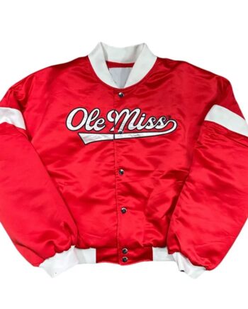 Ole Miss Miles Swipe Varsity Jacket - Modajacket