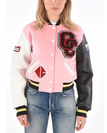 Opening Ceremony Pink Varsity Jacket - Modajacket