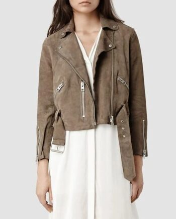 The Royals Merritt Patterson Brown Suede Jacket - Modajacket