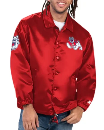 Fresno State Bulldogs Option Route Coaches Jacket - Modajacket