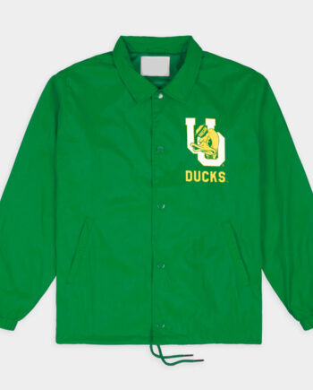 Oregon Ducks Vintage Logo Coaches Jacket - Modajacket