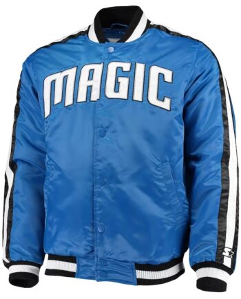 The Offensive Orlando Magic Blue Varsity Satin Jacket - Modajacket
