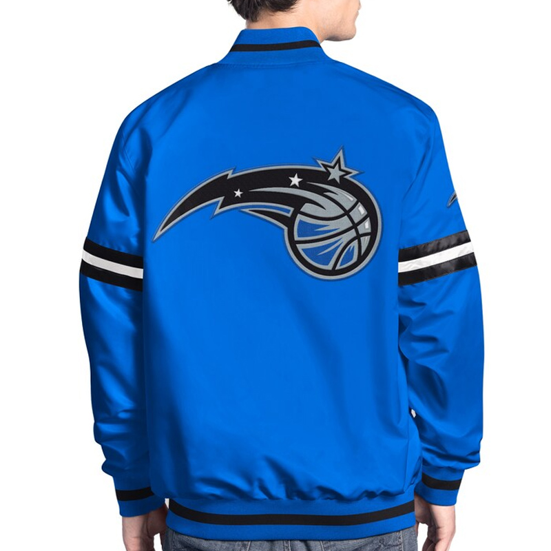 Orlando Magic Scout Varsity Satin Jacket 2 Orlando Magic Scout Varsity Satin Jacket