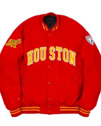Palace Houston Ebbets Whitney Red Varsity Jacket - Modajacket