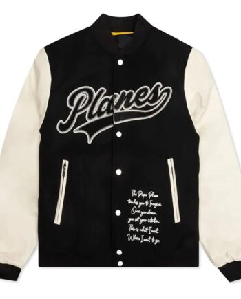 Paper Planes Varsity Wool and Leather Jacket - Modajacket