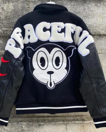 The Peaceful People Letterman Jacket - Modajacket