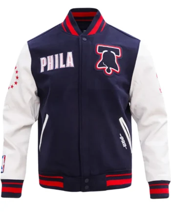 Philadelphia 76ers City of Brotherly Love Varsity Jacket - Modajacket