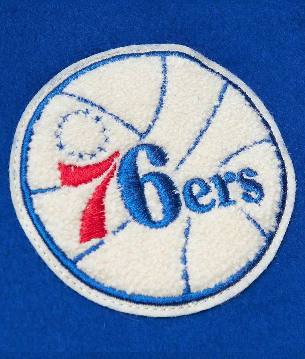 Philadelphia 76ers Team Legacy Varsity Wool Jacket 4 Philadelphia 76ers Team Legacy Varsity Wool Jacket