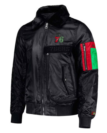 Philadelphia 76ers Ty Mopkins Black Jacket - Modajacket