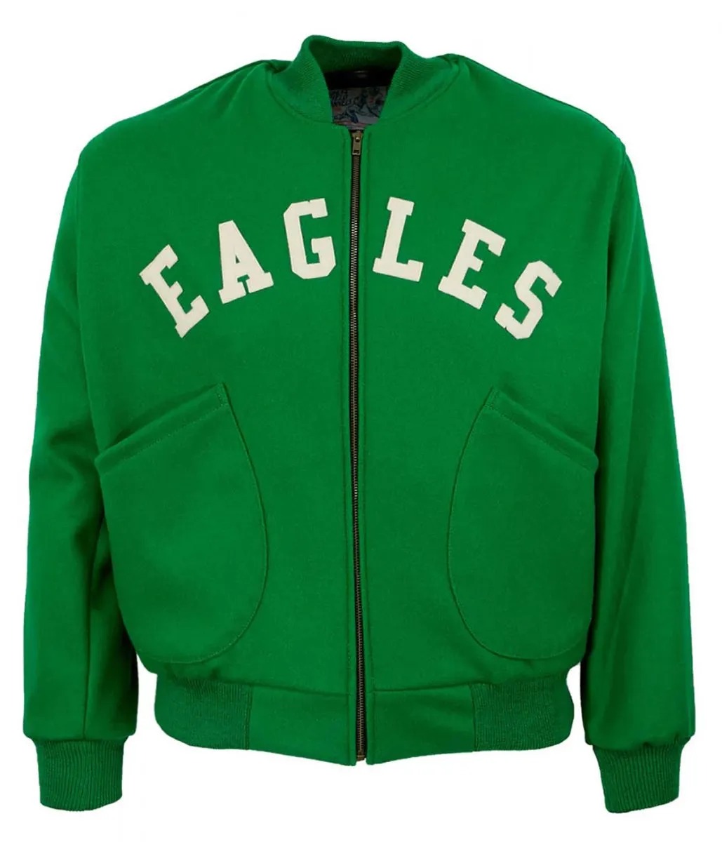 Varsity Philadelphia Eagles 1947 Green Wool Jacket 1 Varsity Philadelphia Eagles 1947 Green Wool Jacket - Modajacket