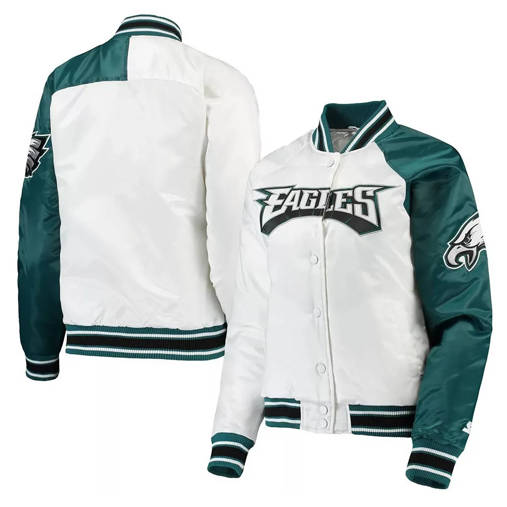 Philadelphia Eagles Hometown Satin Jacket 3 Philadelphia Eagles Hometown Satin Jacket
