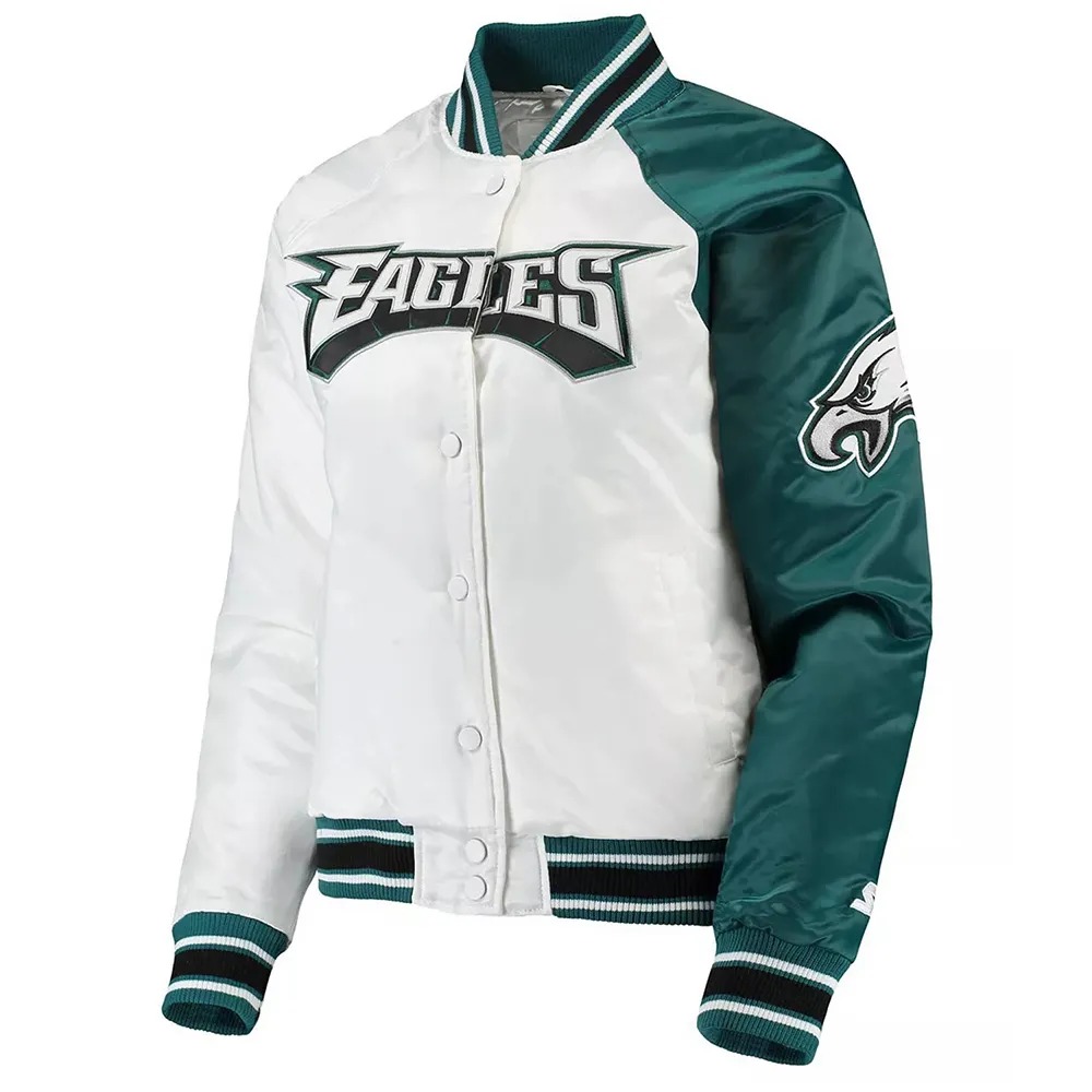 Philadelphia Eagles Hometown Satin Jacket 1 Philadelphia Eagles Hometown Satin Jacket - Modajacket