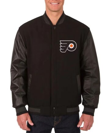 Philadelphia Flyers Varsity Black Jacket - Modajacket