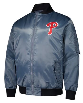 Philadelphia Phillies Silver Bomber Jacket - Modajacket