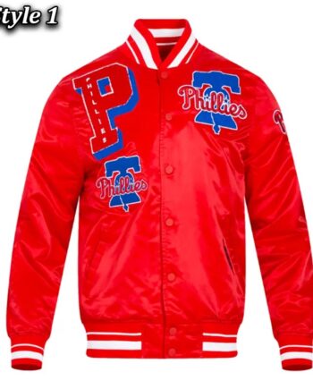 Philadelphia Phillies Mashup Satin Jacket - Modajacket