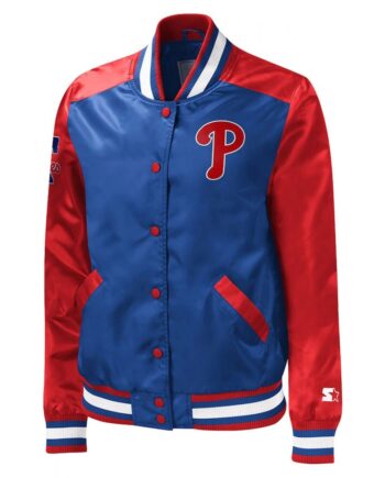Philadelphia Phillies The Legend Royal/Red Satin Jacket - Modajacket
