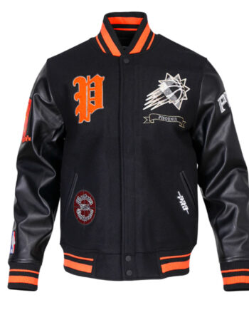 Phoenix Suns Prep Varsity Wool/Leather Jacket - Modajacket