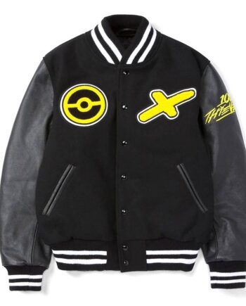 Golden Bear Pikachu Black Varsity Jacket - Modajacket