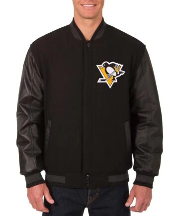 Pittsburgh Penguins Varsity Black Jacket - Modajacket