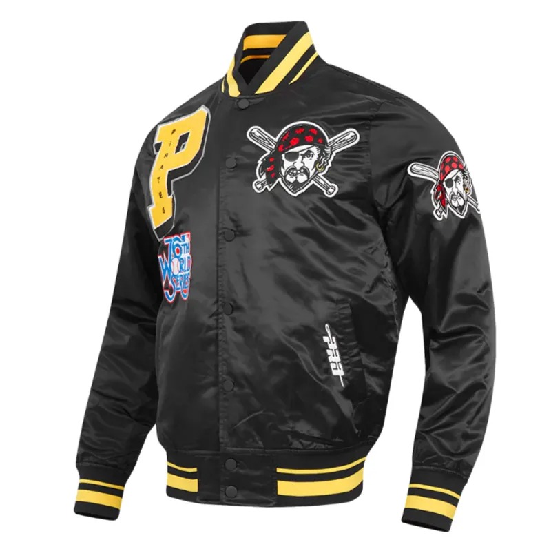 Pittsburgh Pirates Mashup Satin Jacket 3 Pittsburgh Pirates Mashup Satin Jacket