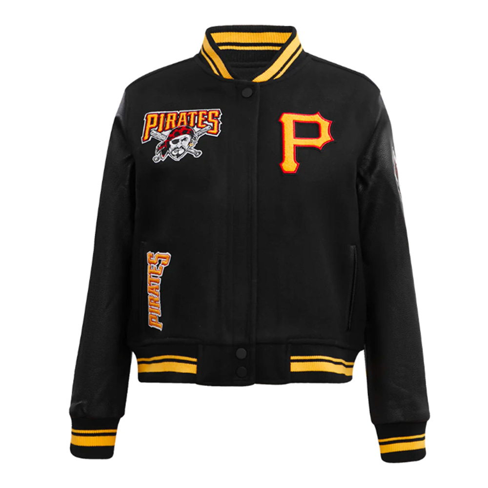 Retro Classic Rib Pittsburgh Pirates Varsity Jacket 1 Retro Classic Rib Pittsburgh Pirates Varsity Jacket - Modajacket