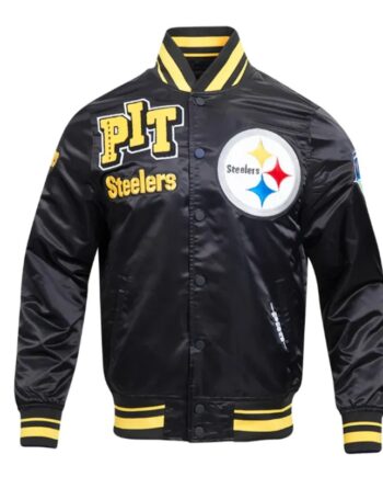 Pittsburgh Steelers Mashup Classic Rib Satin Jacket - Modajacket