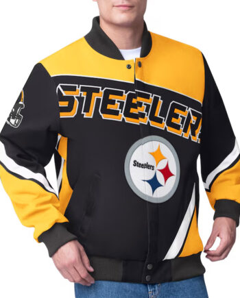 Pittsburgh Steelers Maximum Racing Black Jacket - Modajacket