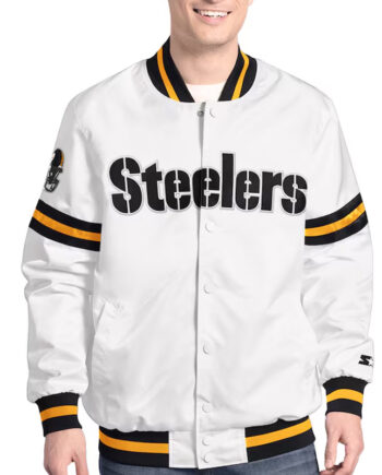 Pittsburgh Steelers Scout Varsity Satin Jacket - Modajacket