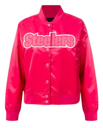 Pittsburgh Steelers Triple Pink Satin Jacket - Modajacket