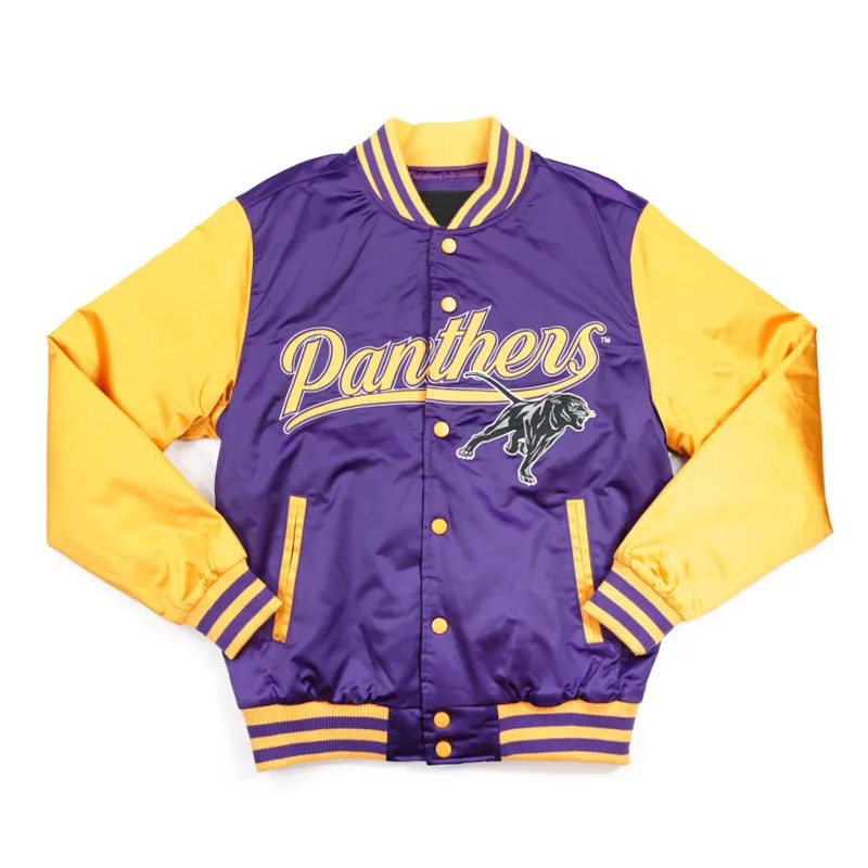 Prairie View A&M Purple and Gold Baseball Jacket 1 Prairie View A&M Purple and Gold Baseball Jacket - Modajacket
