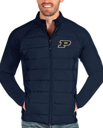 Purdue Boilermakers Black Puffer Jacket - Modajacket