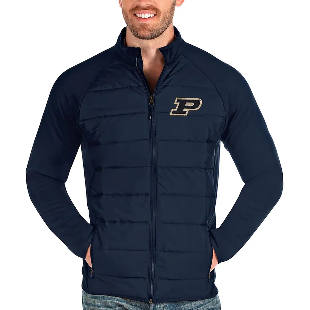 Purdue Boilermakers Black Puffer Jacket 1 Purdue Boilermakers Black Puffer Jacket - Modajacket