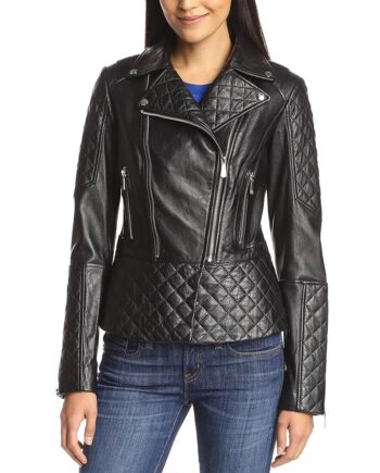 Bad Judge Kate Walsh Quilted Leather Jacket - Modajacket
